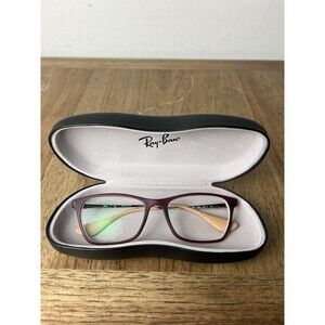 Ray Ban Eyeglasses Frames Only RB 7053 5526 Matte Reddish Purple